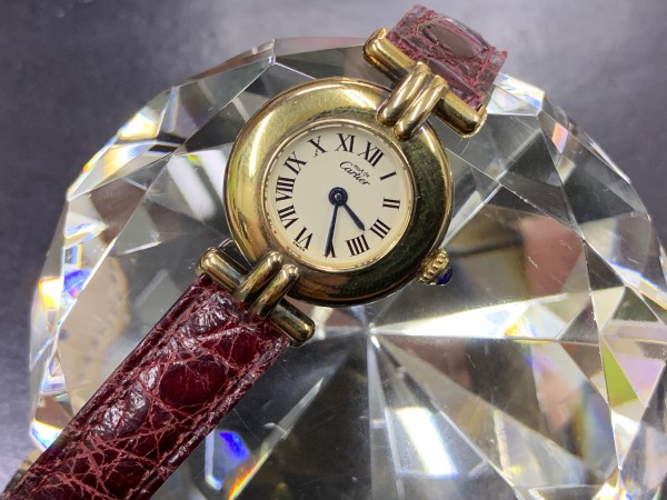 Cartier カルティエ 腕時計 VERMEIL ヴェルメイユ 925 クォーツ ...