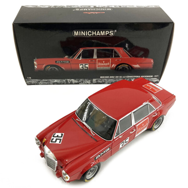 MINICHAMPS  MERCEDES-BENZ 300 SEL 6.8 Hockenheim 1971 H.Kelleners Metal:1:18 ミニカー買取致しました。