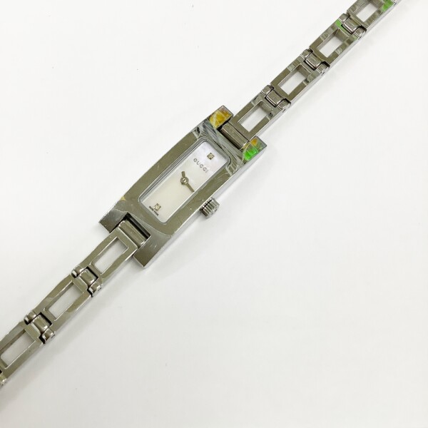 GUCCI  スクエア 腕時計 3900L シェル文字盤 ウォッチ シルバーカラー 買取致しました。