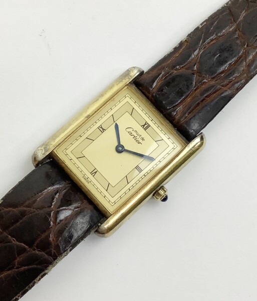 Cartier  マストタンク 腕時計 ヴェルメイユ   681006 買取致しました。