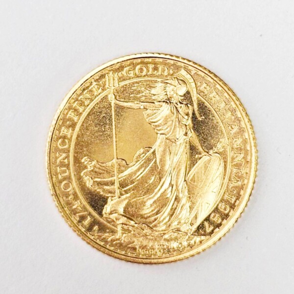 ブリタニア金貨 K22 1/4oz 買取致しました。
