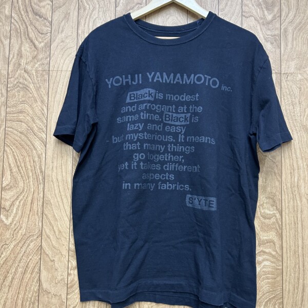 S’YTE Tシャツ YOUJI YAMAMOTO 買取致しました。