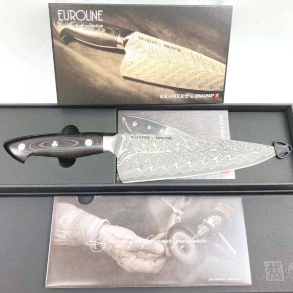 ツヴィリング ZWILLING ボブ・クレーマーユーロステンレス シェフナイフ EUROLINE KRAMER 34891-203 刃渡り20cm 買取致しました。