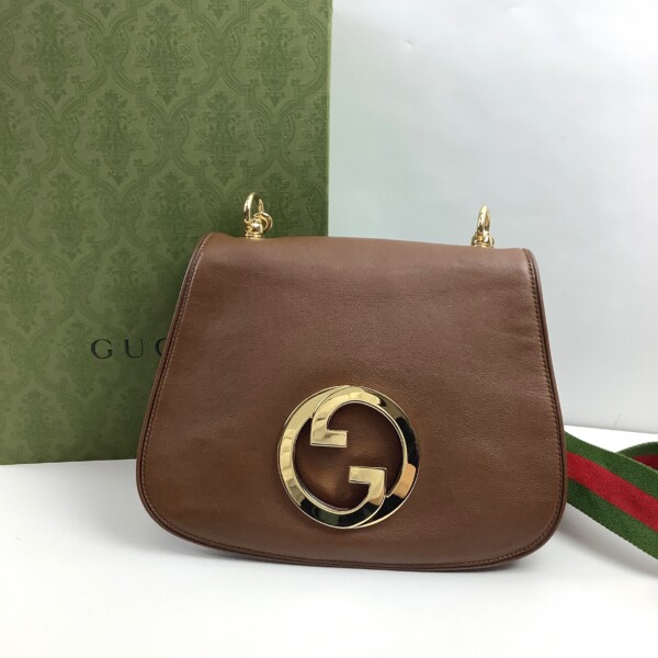 GUCCI ラウンド インターロッキングG ブロンディ ショルダーバッグ 買取致しました。