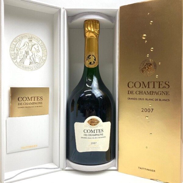 テタンジェ・コント・ド・シャンパーニュ ブラン・ド・ブラン 2007 750ml スパークリング 白ワイン シャルドネ シャンパン 未開栓 買取致しました。