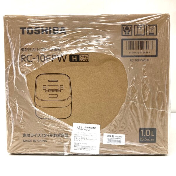 東芝 TOSHIBA 圧力IHジャー炊飯器 5.5合炊き アッシュグレージュ RC-10FPW-H 2025年製 買取致しました。