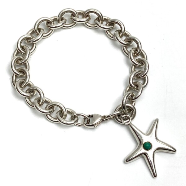 Tiffany&Co. ティファニー SV925×ターコイズ スターフィッシュ ヒトデ チェーンブレスレット 買取致しました。